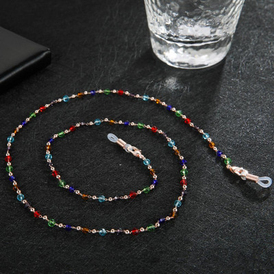 Skyrim Boho divat női színes gyöngyös szemüvegek láncok fém szemüvegtartók zsinór nyakpánt kötél zsinór napszemüveghez