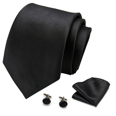 Muška kravata Crvena točkasta kvalitetna vjenčana kravata Za muškarce Kravata Hanky Dugmad za manžete Svilena kravata Set Dizajner Poslovna