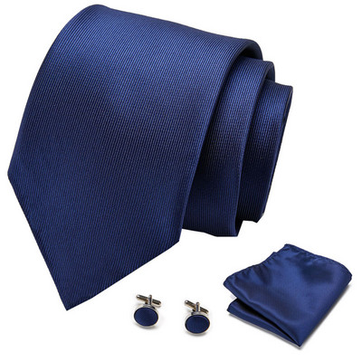 Muška kravata Crvena točkasta kvalitetna vjenčana kravata Za muškarce Kravata Hanky Dugmad za manžete Svilena kravata Set Dizajner Poslovna