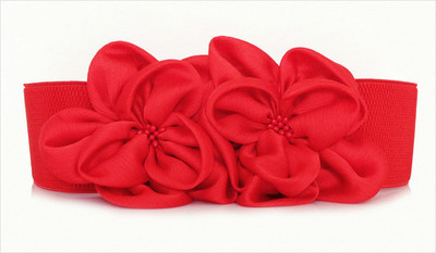 Cureaua pentru femei doamnă 2020, la modă, cu flori din dantelă, centură elastică în talie elastică, centuri late, elastice, accesorii pentru rochii pentru fete