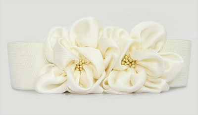 Cureaua pentru femei doamnă 2020, la modă, cu flori din dantelă, centură elastică în talie elastică, centuri late, elastice, accesorii pentru rochii pentru fete