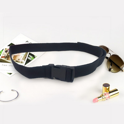 Divatos fekete vászon öv nőknek Alkalmi női derék övek műanyag csattal Harajuku egyszínű hosszú övek Ceinture Femme