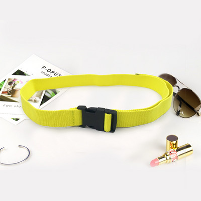 Divatos fekete vászon öv nőknek Alkalmi női derék övek műanyag csattal Harajuku egyszínű hosszú övek Ceinture Femme