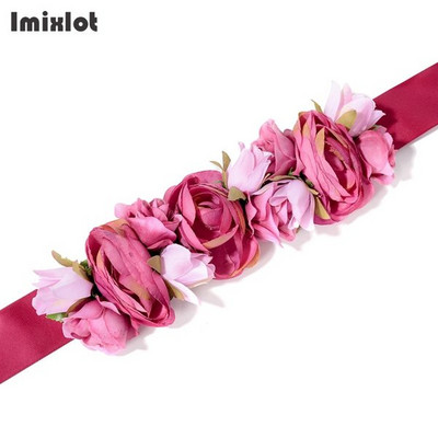 Novi modni ženski remeni za djevojke oko struka s dugom vrpcom i lančićima s cvjetnim pojasom za djevojke Vjenčane svadbene trake za dodatke za svečane haljine