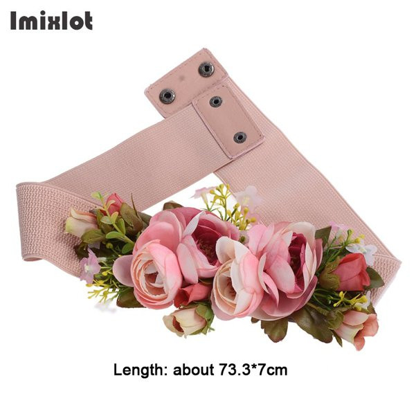 Novi modni ženski remeni za djevojke oko struka s dugom vrpcom i lančićima s cvjetnim pojasom za djevojke Vjenčane svadbene trake za dodatke za svečane haljine