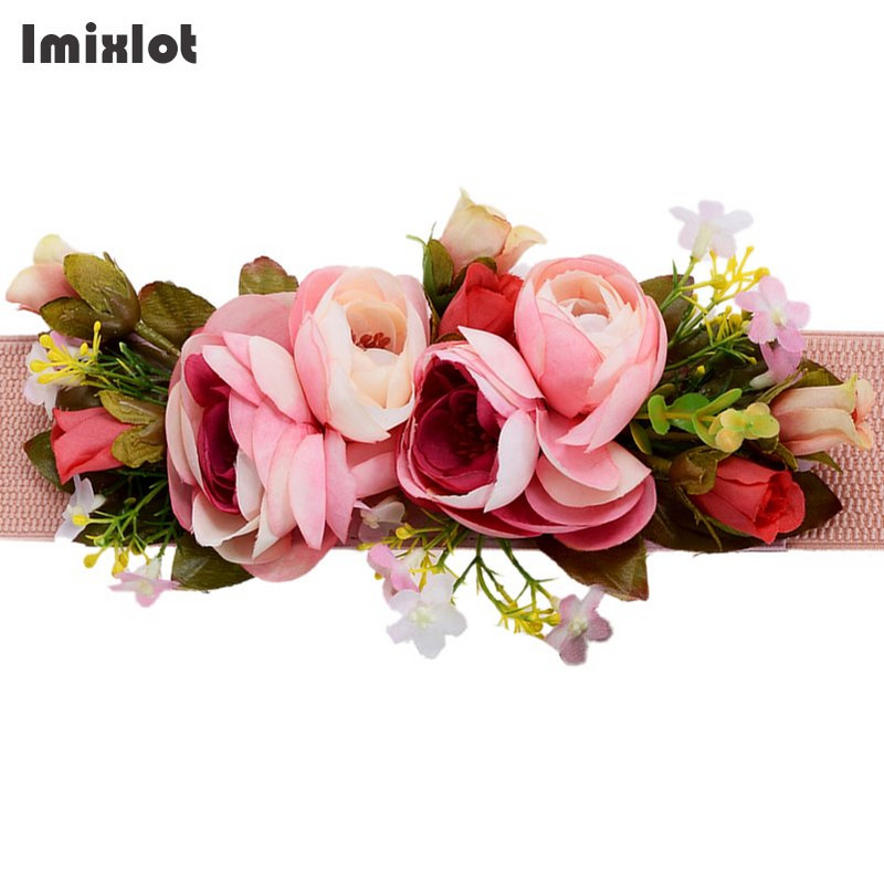 Novi modni ženski remeni za djevojke oko struka s dugom vrpcom i lančićima s cvjetnim pojasom za djevojke Vjenčane svadbene trake za dodatke za svečane haljine