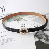 Vintage Pearl strasszos csatos deréköv, női, derékszíj, vékony Jean nadrág ruha öv öv