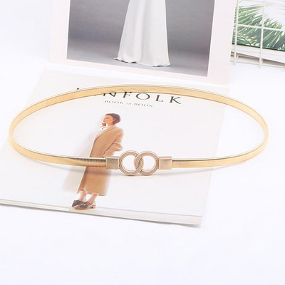 Parduodu kaip karštus pyragus Metaliniai lapeliai Elastingi diržai moterims Sidabrinė juosmens grandinėlė suknelė Dekoruota moteriški diržai Įvairių stilių