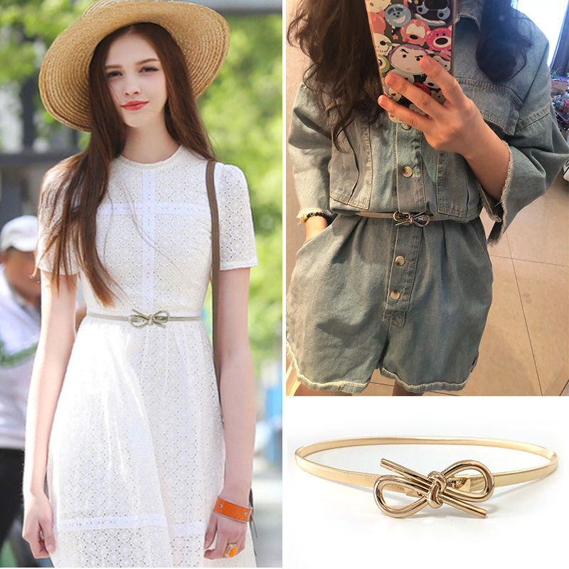 Parduodu kaip karštus pyragus Metaliniai lapeliai Elastingi diržai moterims Sidabrinė juosmens grandinėlė suknelė Dekoruota moteriški diržai Įvairių stilių