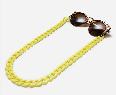 Flatfoosie New Leopard akrilni lanac za sunčane naočale Ženske naočale za čitanje Viseći lanac oko vrata Largand naočale Lanac Remen za naočale