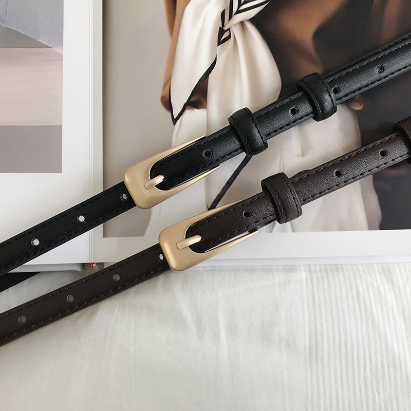 Mood naiste nahast rihmad Reguleeritavad vintage vabaaja nööpnõelaga rihmad Naiste Luksuslik Disainer Kvaliteetne Kleit Teksad Vöökoht