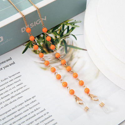 2023 Novi lanac za naočale od perli od ahata, metalni šareni lančići protiv gubitka, kristalni lanac za sunčane naočale, maska, lančići za maske od užeta