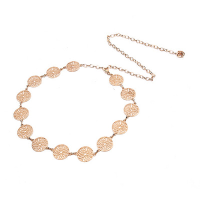 Divat fém deréklánc öv arany ezüst csatos test lánc ruha övek Új