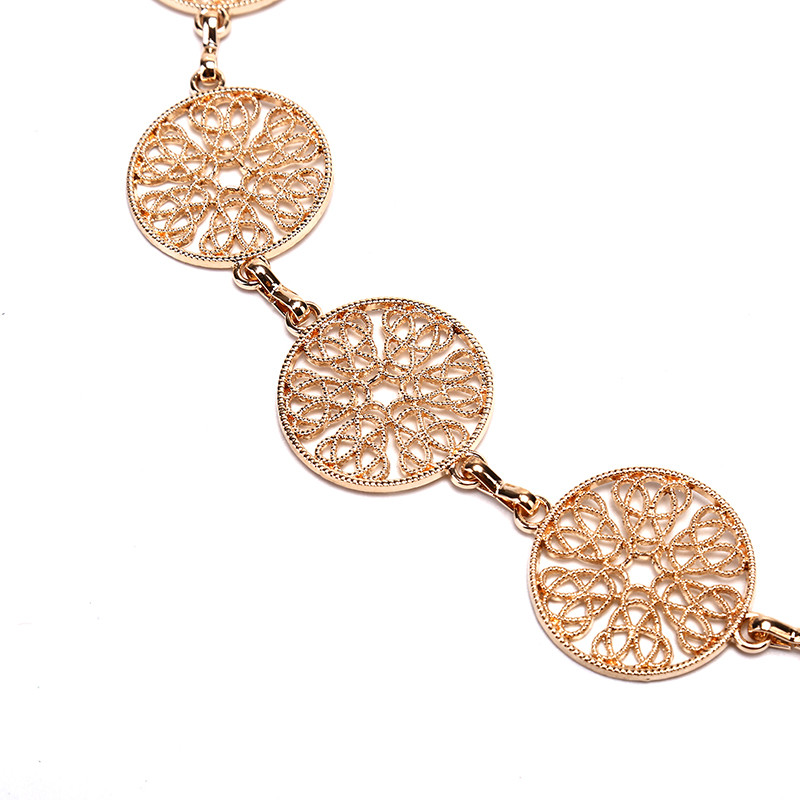 Divat fém deréklánc öv arany ezüst csatos test lánc ruha övek Új