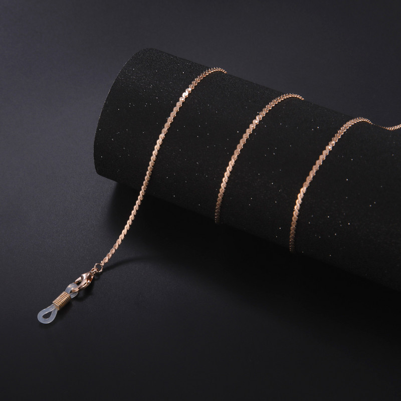 Skyrim ružičasto zlatne boje S oblik Lanci za naočale Ženske protuklizne sunčane naočale Lanac Naočale za čitanje Traka Uže Dodaci