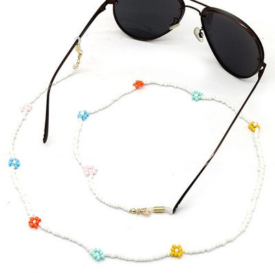 2021. novo korejsko cvijeće, tratinčice, ogrlica, perle, lanac, naočale, držač za masku, uže za žene, moda za djevojčice