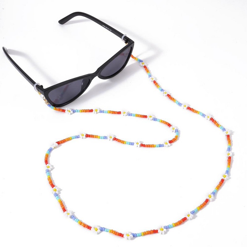 2021. novo korejsko cvijeće, tratinčice, ogrlica, perle, lanac, naočale, držač za masku, uže za žene, moda za djevojčice