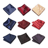 2023 Új Stílusú Kiváló Minőség Akciós Selyem zsebkendő Virágos férfi piros öltöny Kiegészítők Szent Valentin-nap