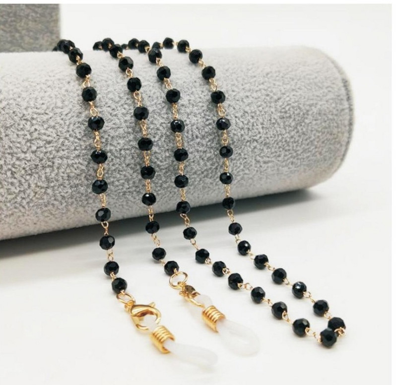 2022 șic mască lanț ochelari lanț cristal perla mască simplă anti-alunecare șnur din metal ochelari accesorii bijuterii