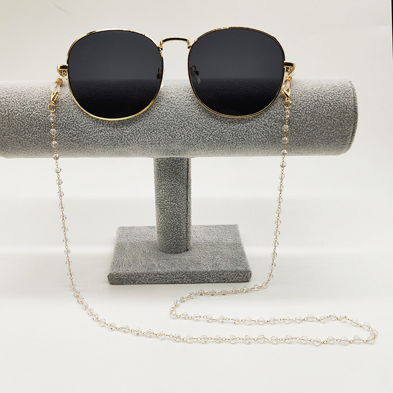 2022 șic mască lanț ochelari lanț cristal perla mască simplă anti-alunecare șnur din metal ochelari accesorii bijuterii