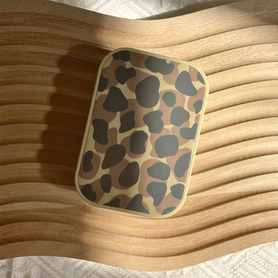 Husă colorată pentru lentile de contact cu imprimeu leopard în dungi Îngrijire însoțitoare Husă pentru lentile de contact pentru frumusețe Pensete gratuite Portând tijă oglindă