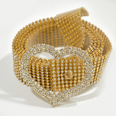 Modni ženski pojas oko struka od 115 cm, 9 redaka, kristalni remen s punim dijamantskim kamenčićima, luksuzni veliki remen oko struka za zabave