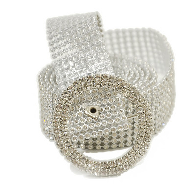 Modni ženski pojas oko struka od 115 cm, 9 redaka, kristalni remen s punim dijamantskim kamenčićima, luksuzni veliki remen oko struka za zabave