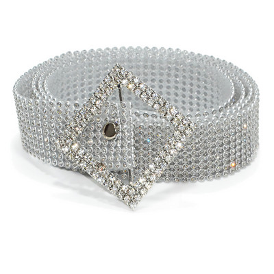 Modni ženski pojas oko struka od 115 cm, 9 redaka, kristalni remen s punim dijamantskim kamenčićima, luksuzni veliki remen oko struka za zabave