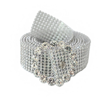 Modni ženski pojas oko struka od 115 cm, 9 redaka, kristalni remen s punim dijamantskim kamenčićima, luksuzni veliki remen oko struka za zabave