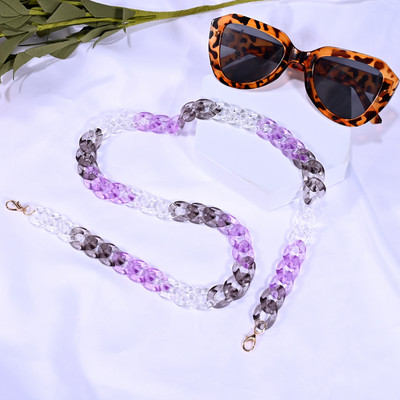 Prozirne akrilne boje Multi sunčane naočale Lanac za naočale Za Ženski remen Visi Držač za naočale Uzice Luksuzna moda