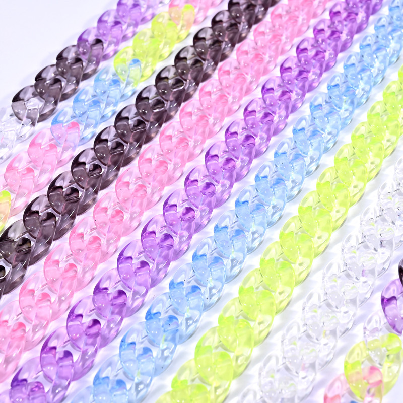 Prozirne akrilne boje Multi sunčane naočale Lanac za naočale Za Ženski remen Visi Držač za naočale Uzice Luksuzna moda