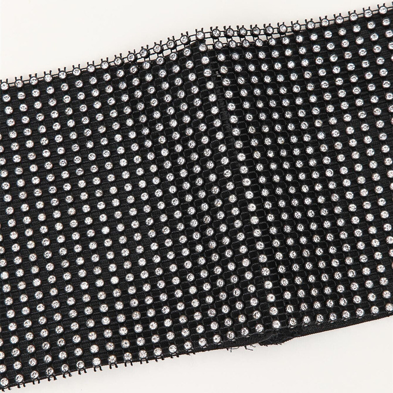 2023. aasta naiste korsetivöö, täis teemantmoe rihm, lai vöökoht, tihendatud plastikust vöökohaga kleit Teksad, moodne retro luksuslik disainer