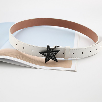 2022. Nova osobnost Ženski široki remen Kreativna petokraka zvijezda kopča Modni remen Duga haljina košulja Ukrasni remen