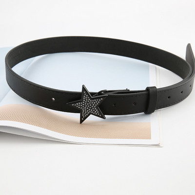 2022. Nova osobnost Ženski široki remen Kreativna petokraka zvijezda kopča Modni remen Duga haljina košulja Ukrasni remen