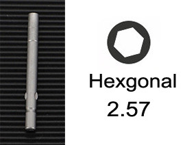 1db csavarhúzó pengefejű kéziszerszám tartozék fül vagy vágó hatszögletű hatszögletű rés, egyenes típus