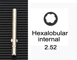 1db csavarhúzó pengefejű kéziszerszám tartozék fül vagy vágó hatszögletű hatszögletű rés, egyenes típus