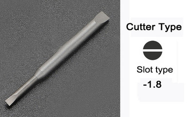 1db csavarhúzó pengefejű kéziszerszám tartozék fül vagy vágó hatszögletű hatszögletű rés, egyenes típus