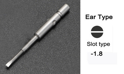 1db csavarhúzó pengefejű kéziszerszám tartozék fül vagy vágó hatszögletű hatszögletű rés, egyenes típus