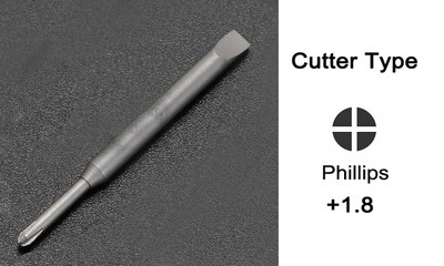 1db csavarhúzó pengefejű kéziszerszám tartozék fül vagy vágó hatszögletű hatszögletű rés, egyenes típus