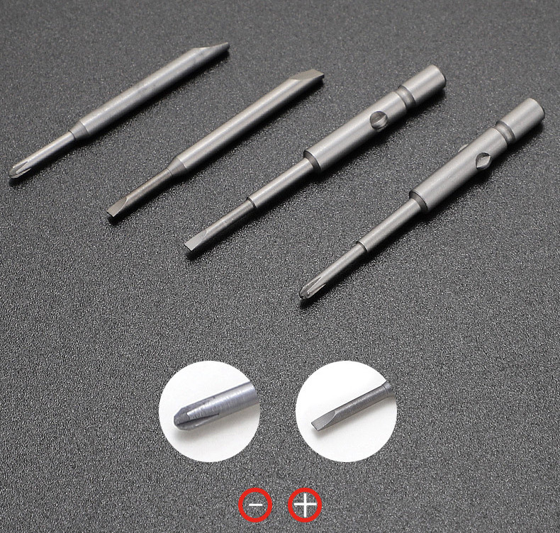 1db csavarhúzó pengefejű kéziszerszám tartozék fül vagy vágó hatszögletű hatszögletű rés, egyenes típus