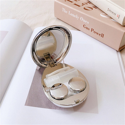 2023 Ultra-vékony kontaktlencse tok nőknek Férfi kontaktlencse Utazási kontaktlencse tároló szemkörnyékápoló tartály tükörlencsés dobozzal