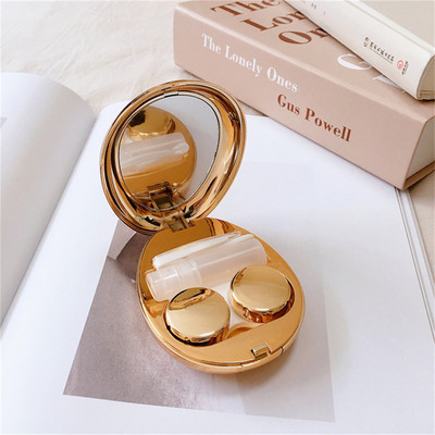 2023 Ultra-vékony kontaktlencse tok nőknek Férfi kontaktlencse Utazási kontaktlencse tároló szemkörnyékápoló tartály tükörlencsés dobozzal