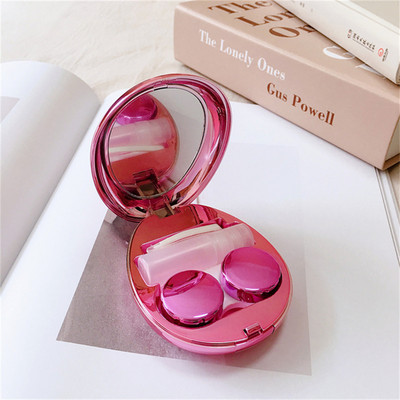 2023 Ultra-vékony kontaktlencse tok nőknek Férfi kontaktlencse Utazási kontaktlencse tároló szemkörnyékápoló tartály tükörlencsés dobozzal