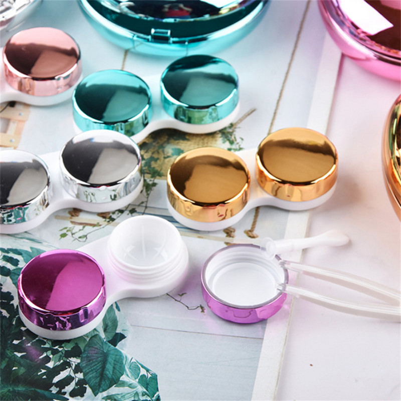 2023 Ultra-vékony kontaktlencse tok nőknek Férfi kontaktlencse Utazási kontaktlencse tároló szemkörnyékápoló tartály tükörlencsés dobozzal