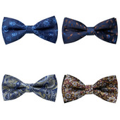 Tvornička rasprodaja 65 boja Svilena leptir kravata Paisley Dodaci za odjeću Bež Muški Dan sjećanja Fit radno mjesto