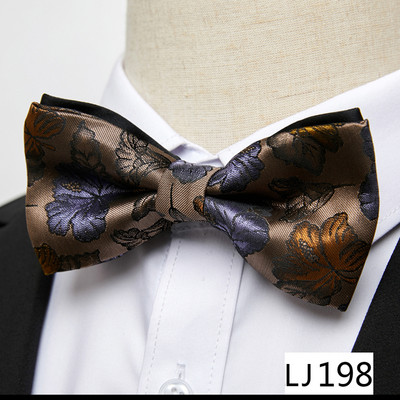 Tvornička rasprodaja 65 boja Svilena leptir kravata Paisley Dodaci za odjeću Bež Muški Dan sjećanja Fit radno mjesto