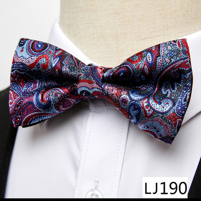 Tvornička rasprodaja 65 boja Svilena leptir kravata Paisley Dodaci za odjeću Bež Muški Dan sjećanja Fit radno mjesto