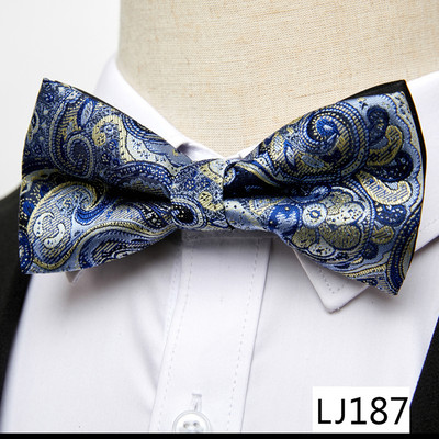 Tvornička rasprodaja 65 boja Svilena leptir kravata Paisley Dodaci za odjeću Bež Muški Dan sjećanja Fit radno mjesto