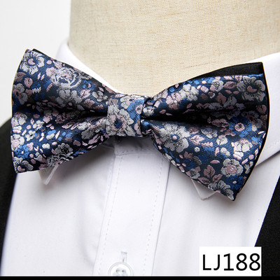 Tvornička rasprodaja 65 boja Svilena leptir kravata Paisley Dodaci za odjeću Bež Muški Dan sjećanja Fit radno mjesto