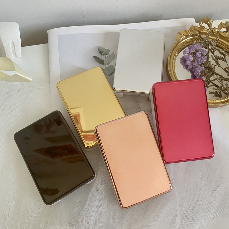 1 vnt. ryškus kontaktinių lęšių dėklas, moteriškas kontaktinių lęšių dėklas Kelioninis moteriškas laikiklis Akių priežiūros indelis su veidrodžiu Didmeninė prekyba